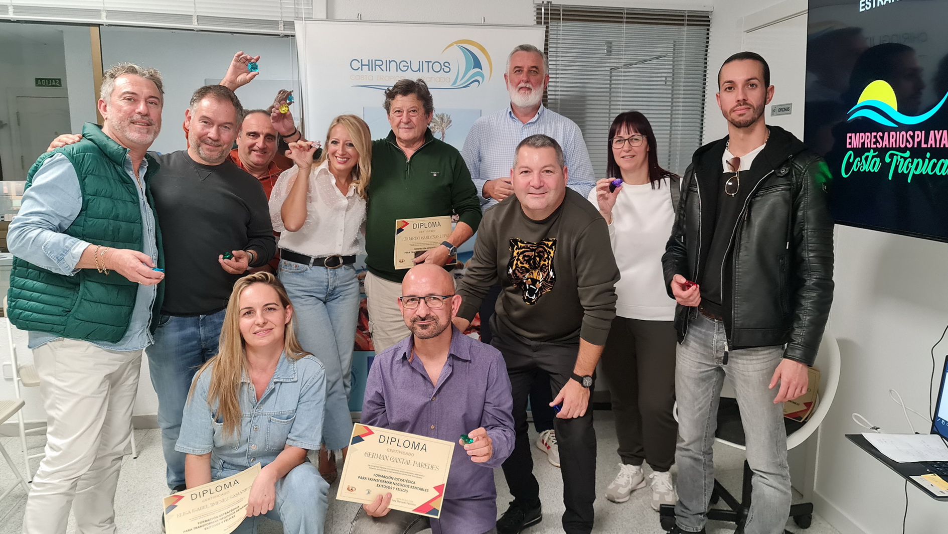 Los empresarios de playas de la Costa Tropical concluyen con éxito el primero de los cursos formativos programados
